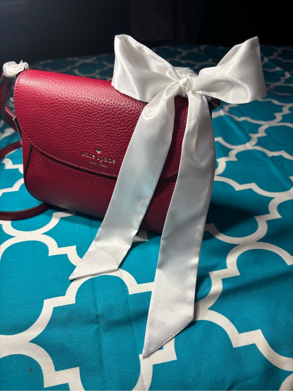 New Twilly White Satin Skinny Scarf Neck Tie Purse Bag 1.5” x 40”